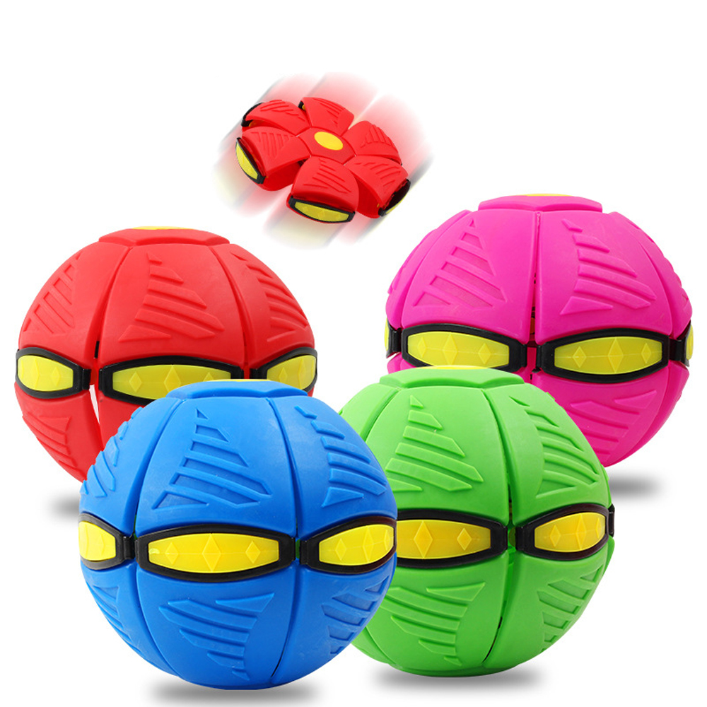 Outdoor-Toy-Fly-UFO-Ball-Beach-Football-Games-Children-Kids-Deformation-Plastic-Disc-Magic-Ball-Cool